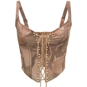 DION LEE IKAT CORSET TOP